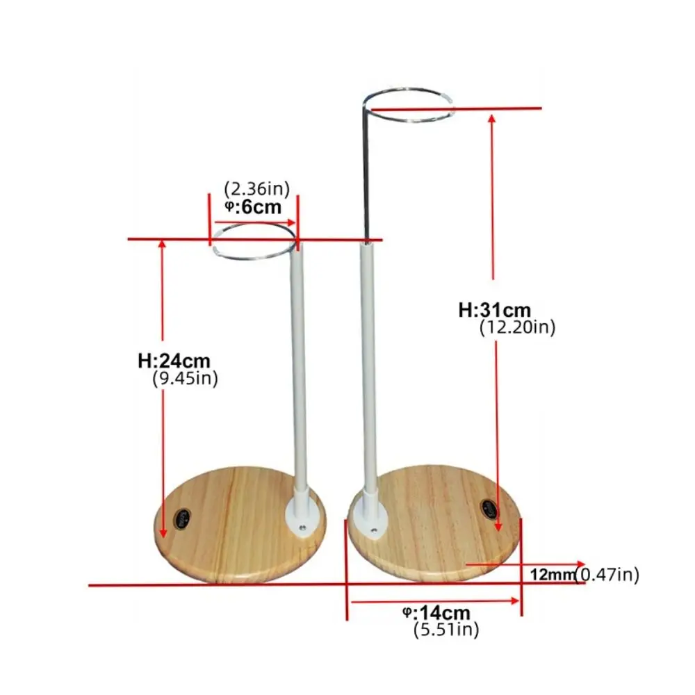 

Wooden Base Doll Stands Plastic Support Figure Models Doll Display Holder Supporting Rack Organizer Bracket Action Figure Stand