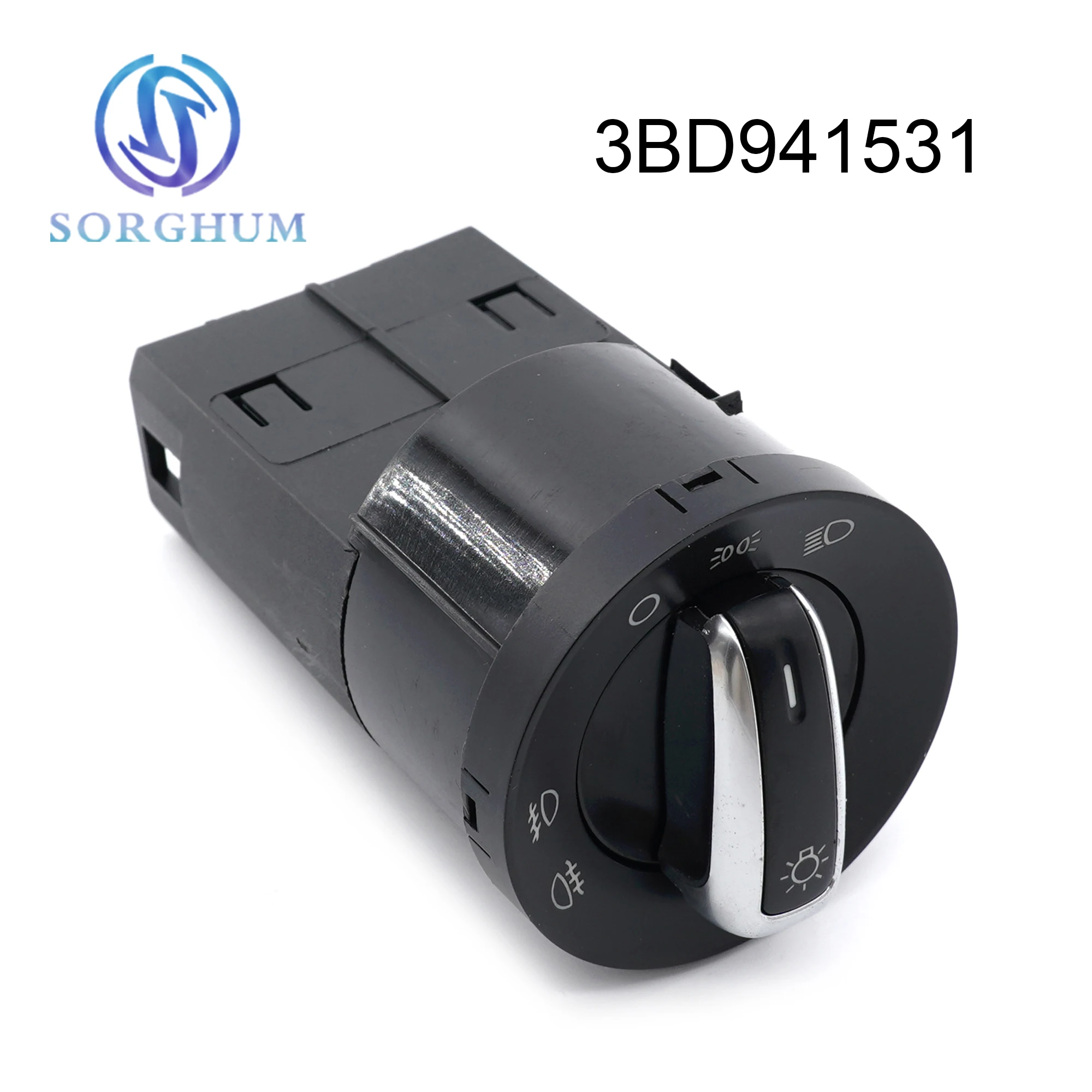 Sorghum 3BD941531 Headlight Control Switch Head Fog lamp Switch For VW Golf Jetta Beetle Polo 2001-2010 3BD941531A 6RD941531