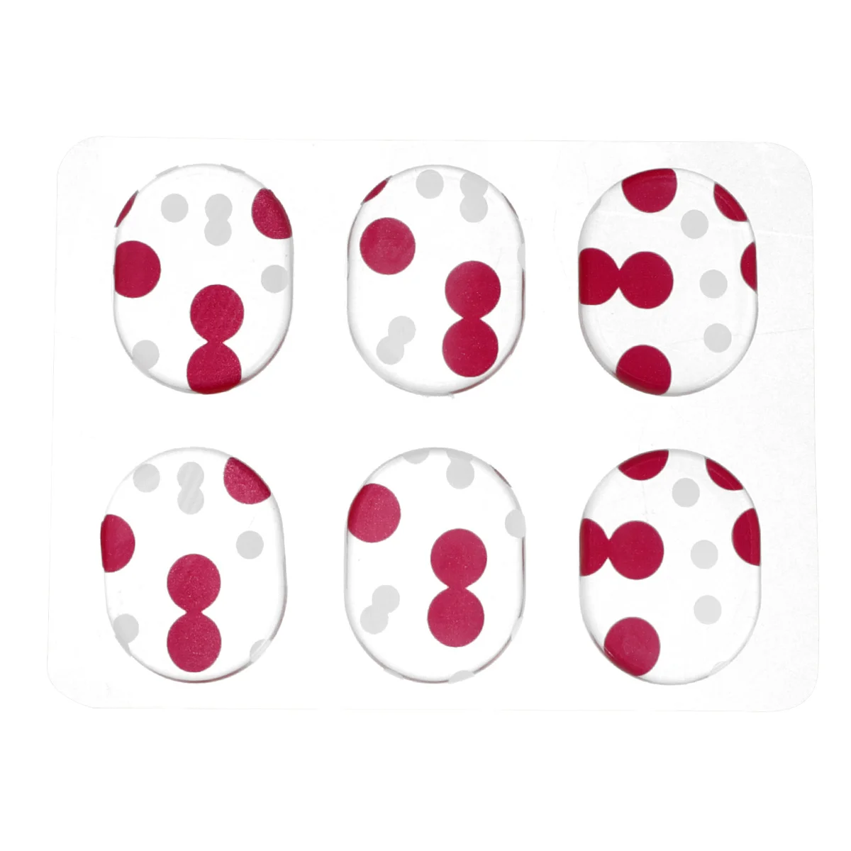 

6Pcs Drum Damper Silicone Gel Pad Self-Adhesive Mute Mat for Controlling Overtones Widely Used on Cymbals Drums Percussion Red