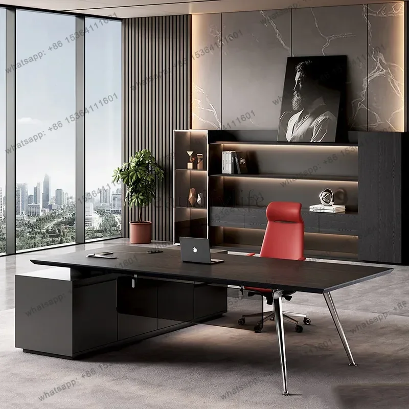 ld Display Aesthetic Office Desk Modern Decoration Design Wooden Executive  Drawer Storage Scrivania Salon Furniture