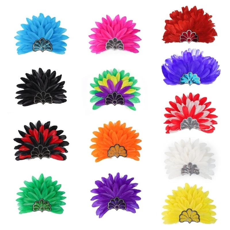 

Flapper Headbands Mardi Gras Prom Dancer Headpiece for Party Carnivals Celebrations Headwear Hair Styling A5KE