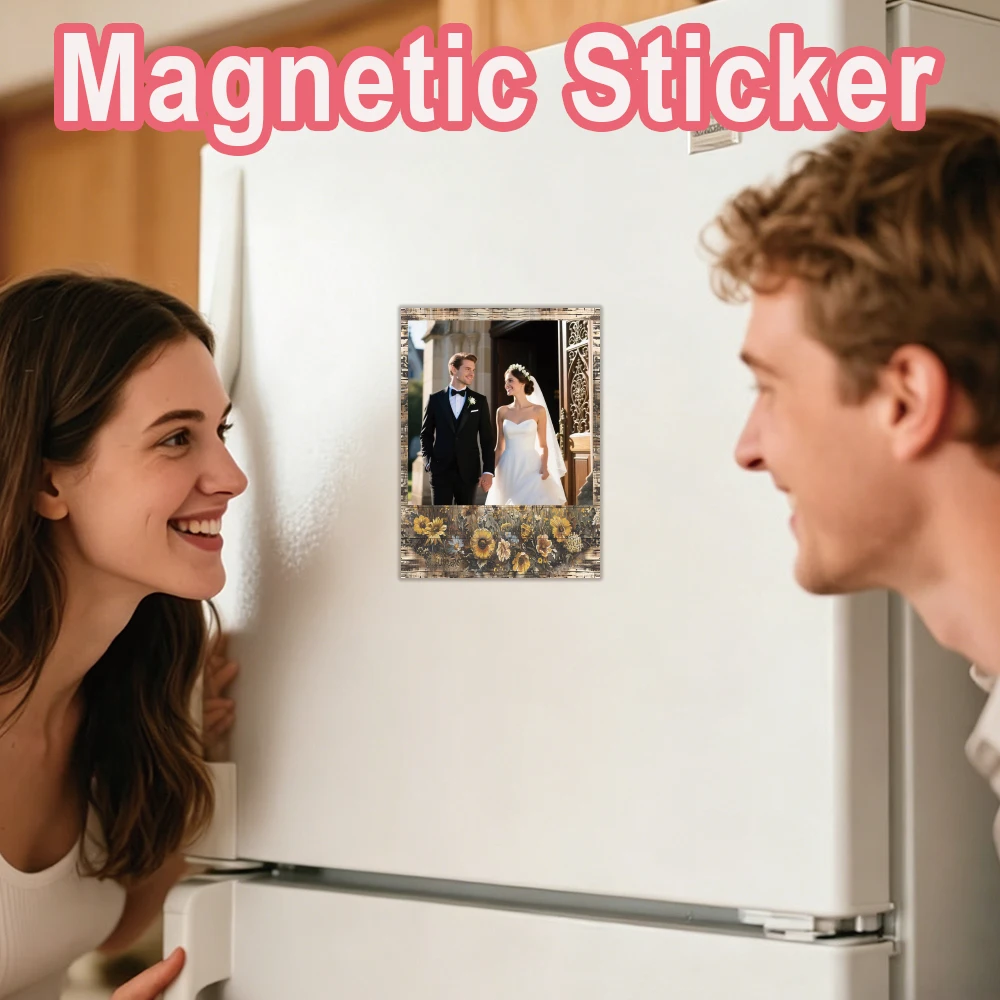 1pc Lovely Custom Fridge Magnets With Picture  custom personalized image magnetsMagnet Personalized Picture