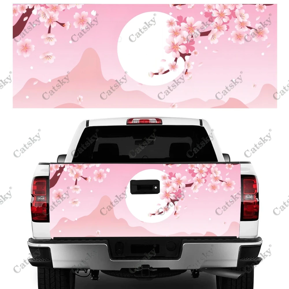 Pink Cherry Blossoms Car stickers rear end exterior modification kit vinyl painting suitable for car truck stickers decals