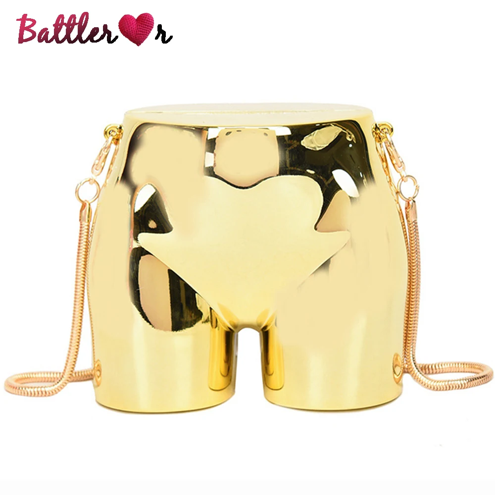 

Fun Hip Shape Chain Purses and Handbags for Women Fashion Designer Party Clutch Evening Bag Ladies Small Shoulder Crossbody Bag