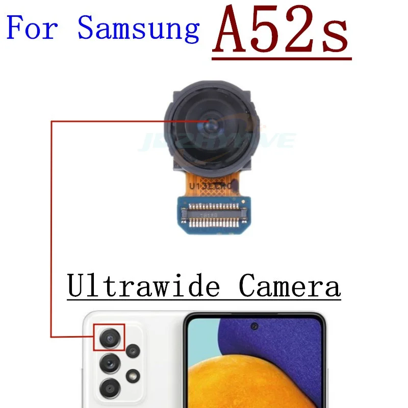 Rear Camera For Samsung Galaxy A52s 5G A528 Selfie Back Facing Backside Front Small Camera Module Flex Spare Parts