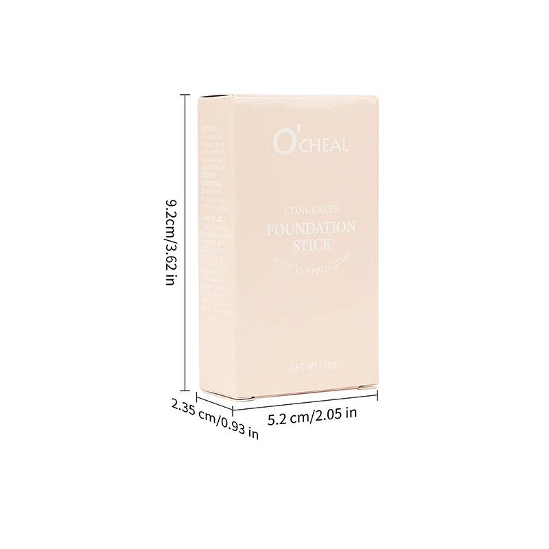 Nawilżający podkład w sztyfcie - wodoodporny korektor, lekka krycia, różne kolory, trwała formuła