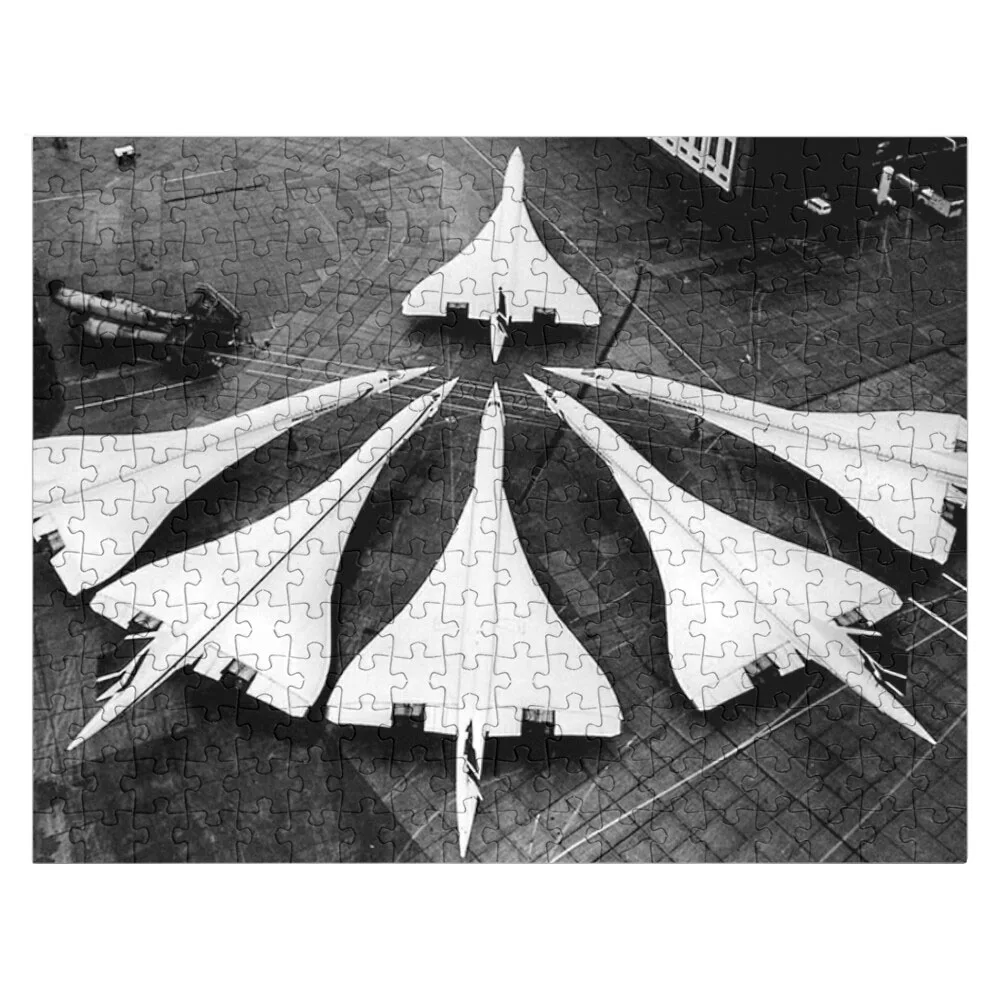 

Entire British Concorde Fleet Heathrow 1986 Jigsaw Puzzle Wood Puzzle Personalised Name Puzzle Puzzle Game Picture Puzzle