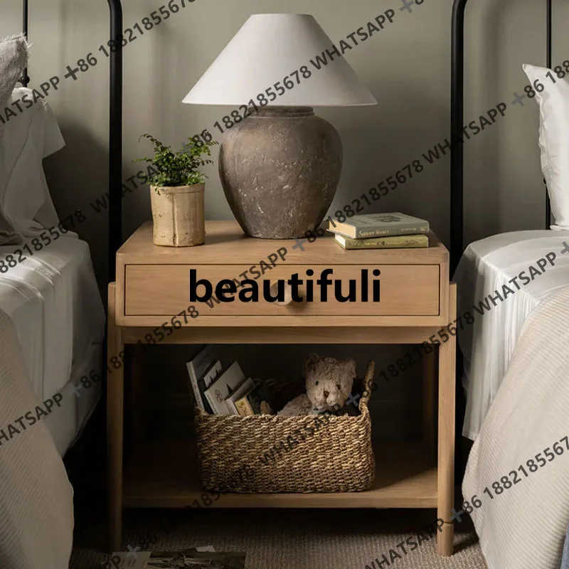 

Винтажный дубовый шкаф для хранения из цельного дерева для дома, спальни, настенный ящик для хранения в американской гостиной