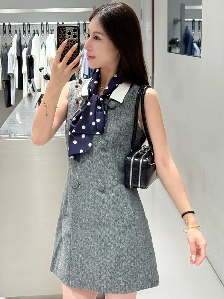 

SelfSP 2026 New Wool Blend Dr Portra Commute Sle mid Waist Knitted Cotton Thiened Vest Skirt for Ladies Busin Casual