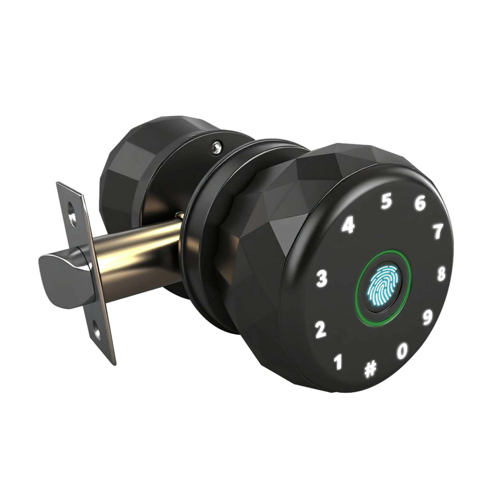 

Умный дверной замок, электронный дверной замок с функцией распознавания отпечатков пальцев, Bluetooth, управлением через приложение, совместимостью с Wi-Fi и различными методами разблокировки.