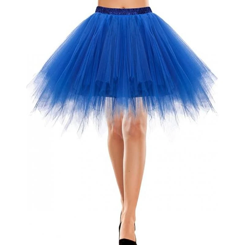 

Мини-юбка-пачка BABYONLINE из тюля, карнавальная, нерегулярная, многослойная, сетчатая, короткая, для талии 81-100 см, больших размеров