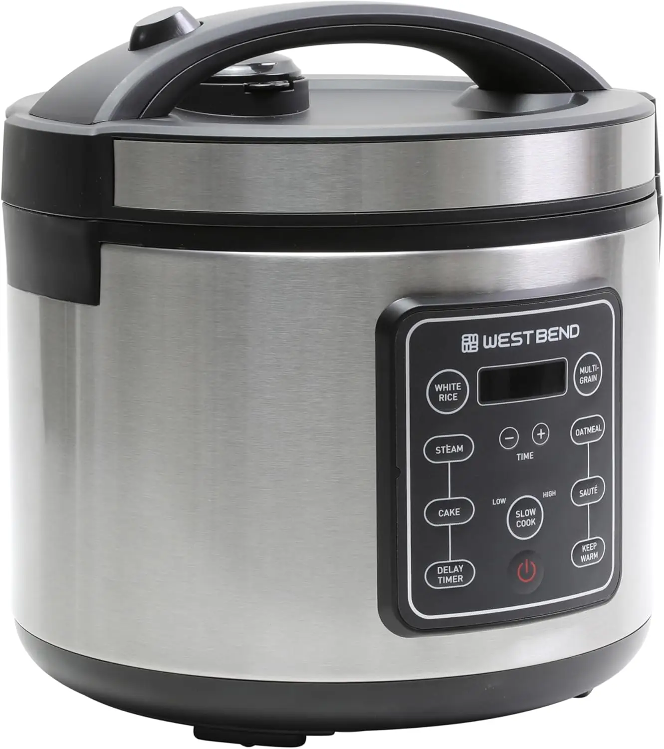 

20-Cup Rice Cooker & Grain Multi Cooker with 9 Preset Functions, Delay Start, Keep Warm, Steam Basket, Stainless Steel