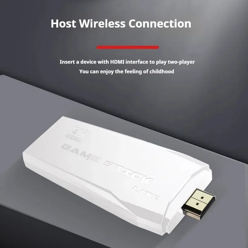 وحدة تحكم ألعاب فيديو X6 64 جيجابايت 4K HD مدمجة 20000 ألعاب ريترو 2.4G وحدة تحكم هزازة مزدوجة لاسلكية هدية للأطفال