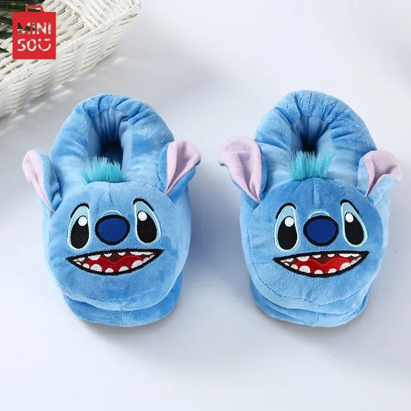 Stitch Plush Home Slippers Cute Cartoon Autumn Winter Cotton Warm Slipper Kawaii Anime Lilo & Stitch Indoor Shoes Christmas Gift