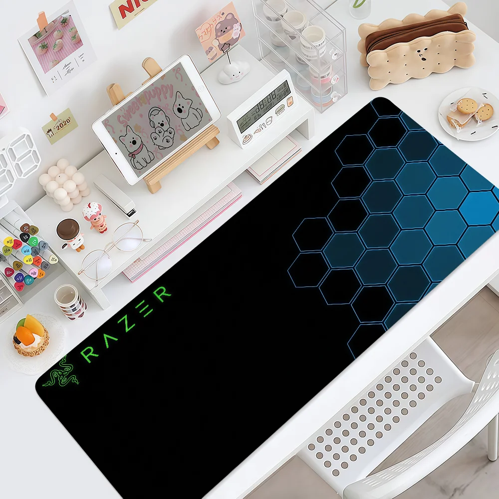 Mouse Pad R-Razer MousePad Non-slip Lockedge Office Game Student Hexagon Gaming Thickened Large Writing Pad Cushion