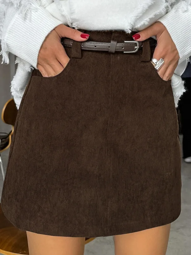 Slimming High Waist Retro Women's  Skirt Faionable Bodycon Skirts Polyester Fabric Autumn Winter ort Skirts