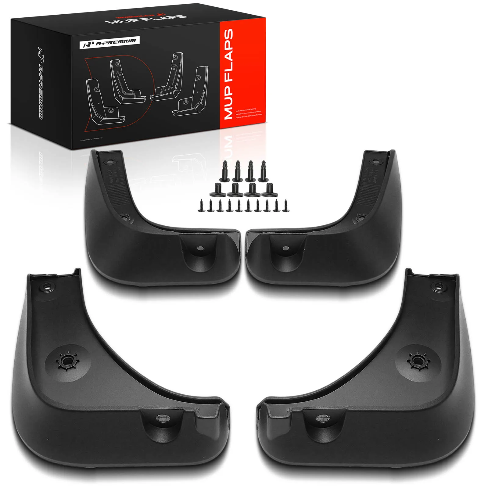A-Premium 4Pcs Front & Rear Splash Guards Mud Flaps for Kia Cadenza 2017-2020