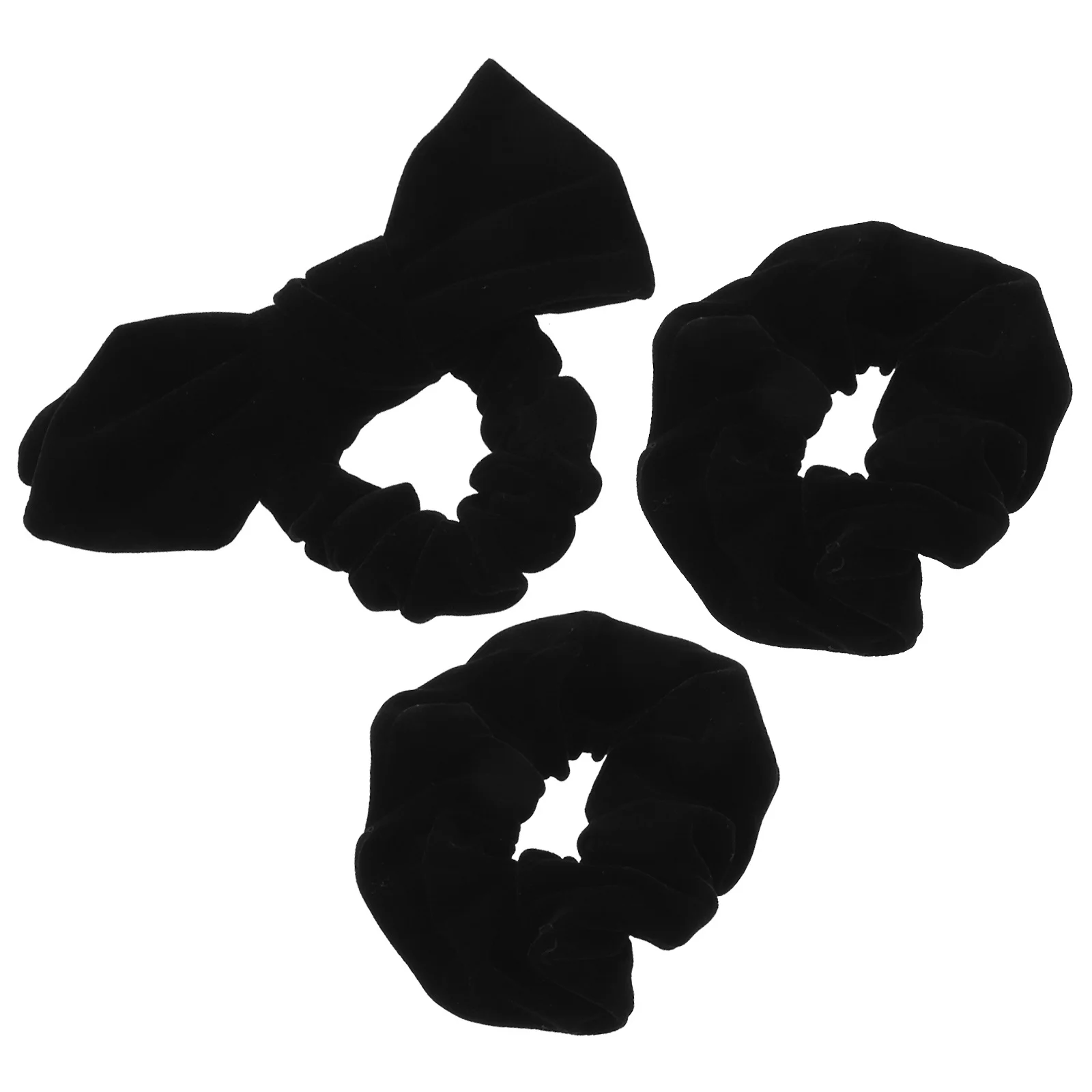 

3pcs Butterfly Bowknot Hair Ties Soft Elastic Ponytail Holders For Women Fashion Hair Accessories Daily Party Travel Use