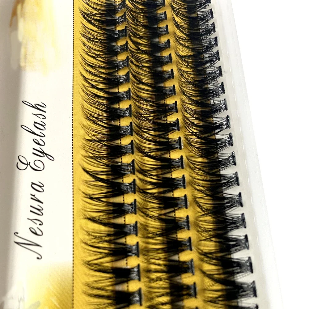 Personnalisation client VIP 40D 60D 80D cils de vison 60 paquets extension de cils naturels 3D russie grappe de cils individuelle
