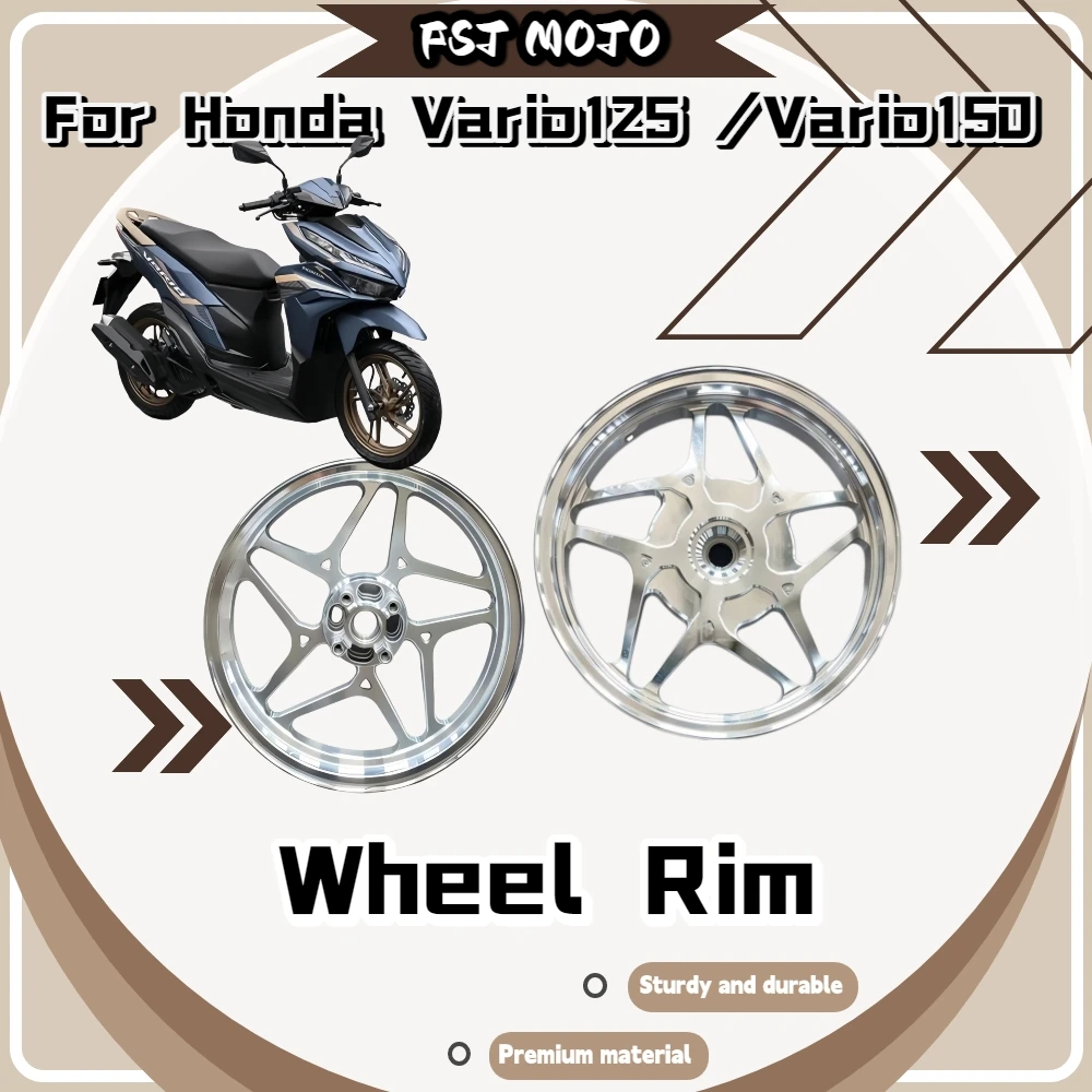 For Honda Vario125 Vario150 Alloy Disc‑Brake Wheel Rim Anti‑deformation High‑load Shock‑resistant Custom mod spare parts