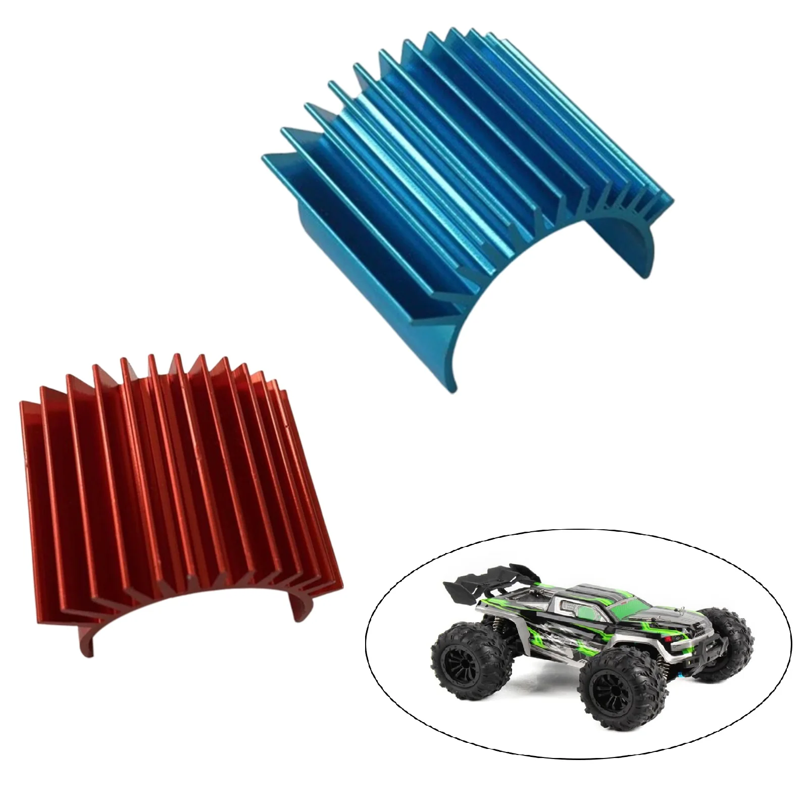 1/16 RC Car Heat Sink Modification Lightweight Professional Easy to Install Update Parts for 16101 16102 16103 16201 RC Crawler