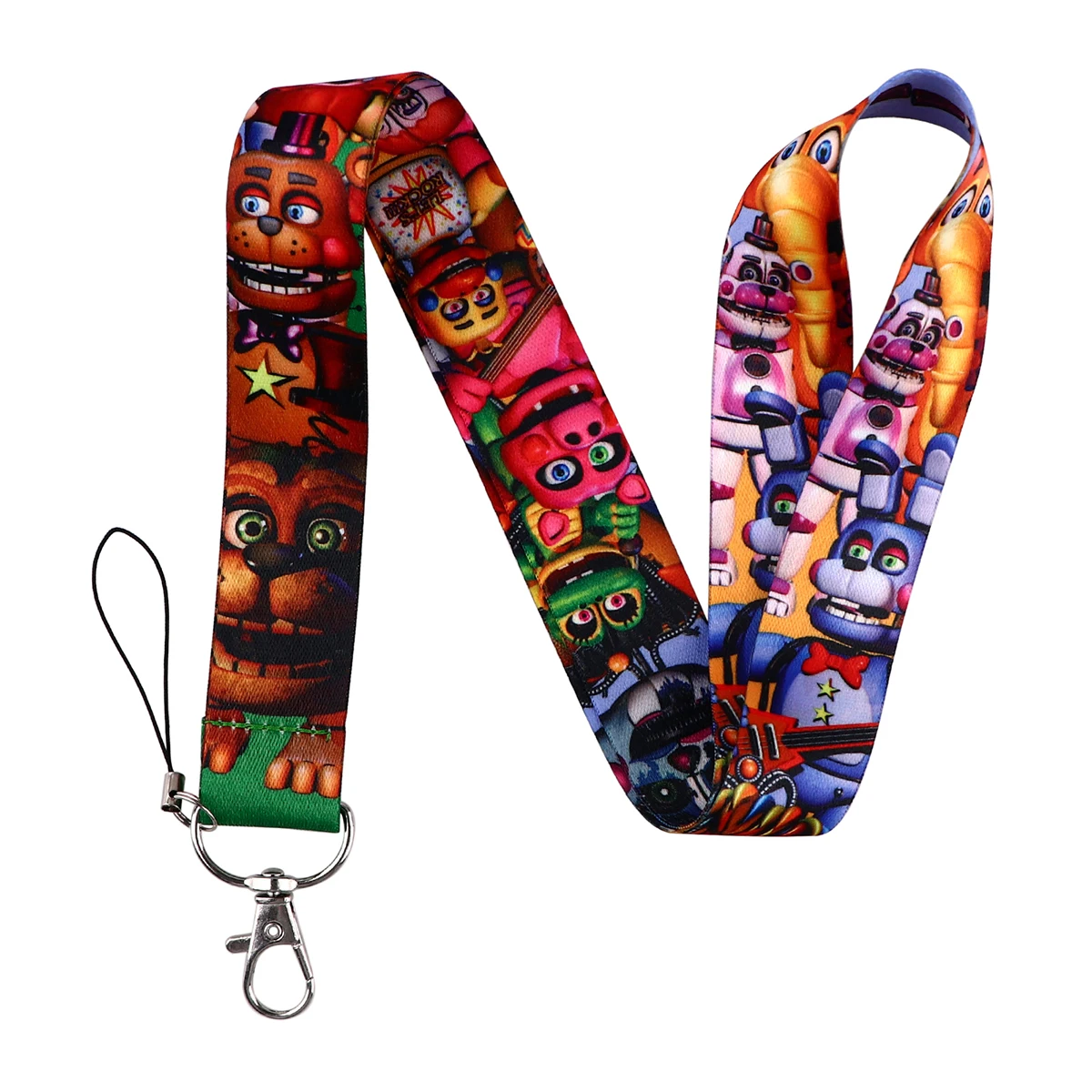 LX1298 Cartoon Game Bear Lanyard Keychain ID Credit Card Badge Holder Mobile Phone Charm Neck Straps Key Holder Accessories