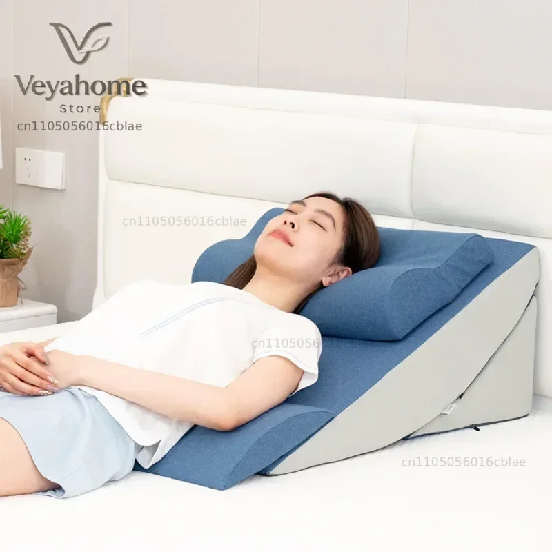 Bedside Cushions Reclining Side Beds Waist Support Pillow for Pregnant Women Elderly To Prevent Gastroesophageal Reflux