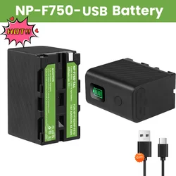 PALO NP-F750 NP-F770 Battery F960 Battery + USB Port For Sony NP-F990 F980  F970 F550 F570 F750 F770 CCCD-TR1 CCD-TR200 MC1500