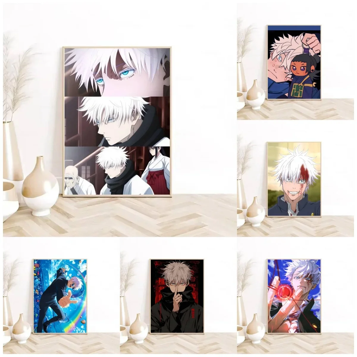 Jujutsu Kaisen Gojo Anime 5D Full Round Drill Diamond Painting Collection Mosaic Embroidery Art Home Wall Decor DIY Craft