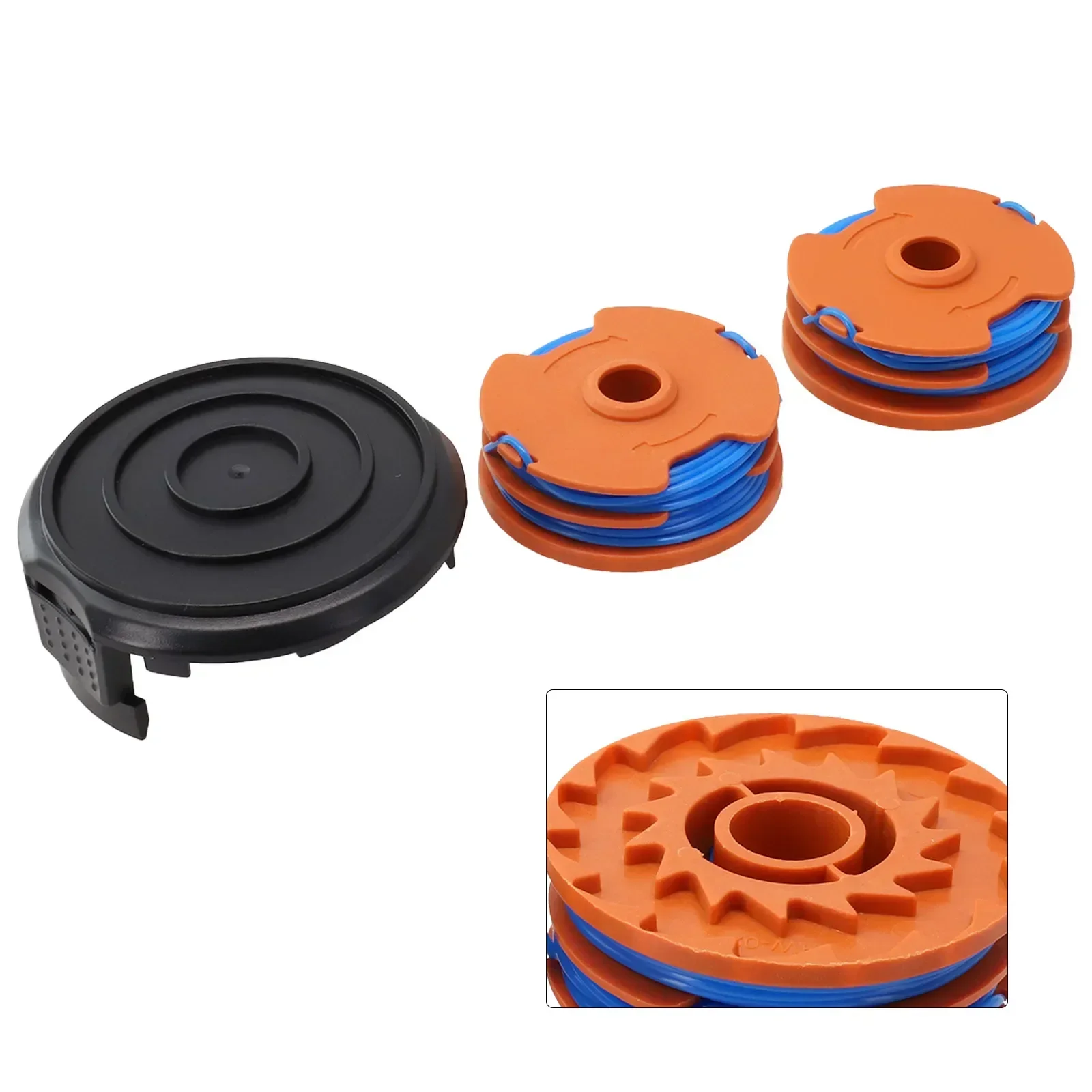 Cap Cover Spool Line 2x5m Accessories Fittings Kit Parts QT455 Replacement Set String Trimmers For Worx WG119E