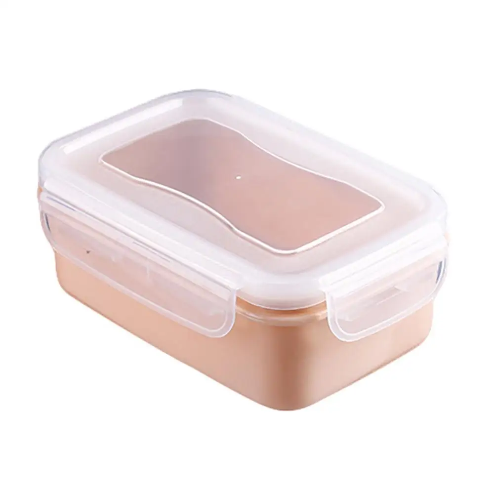Round/Rectangle Kitchen Organizer Food Storage Container Seal Crisper Lunch Box Airtight Portable Leakproof Large Capacity Box