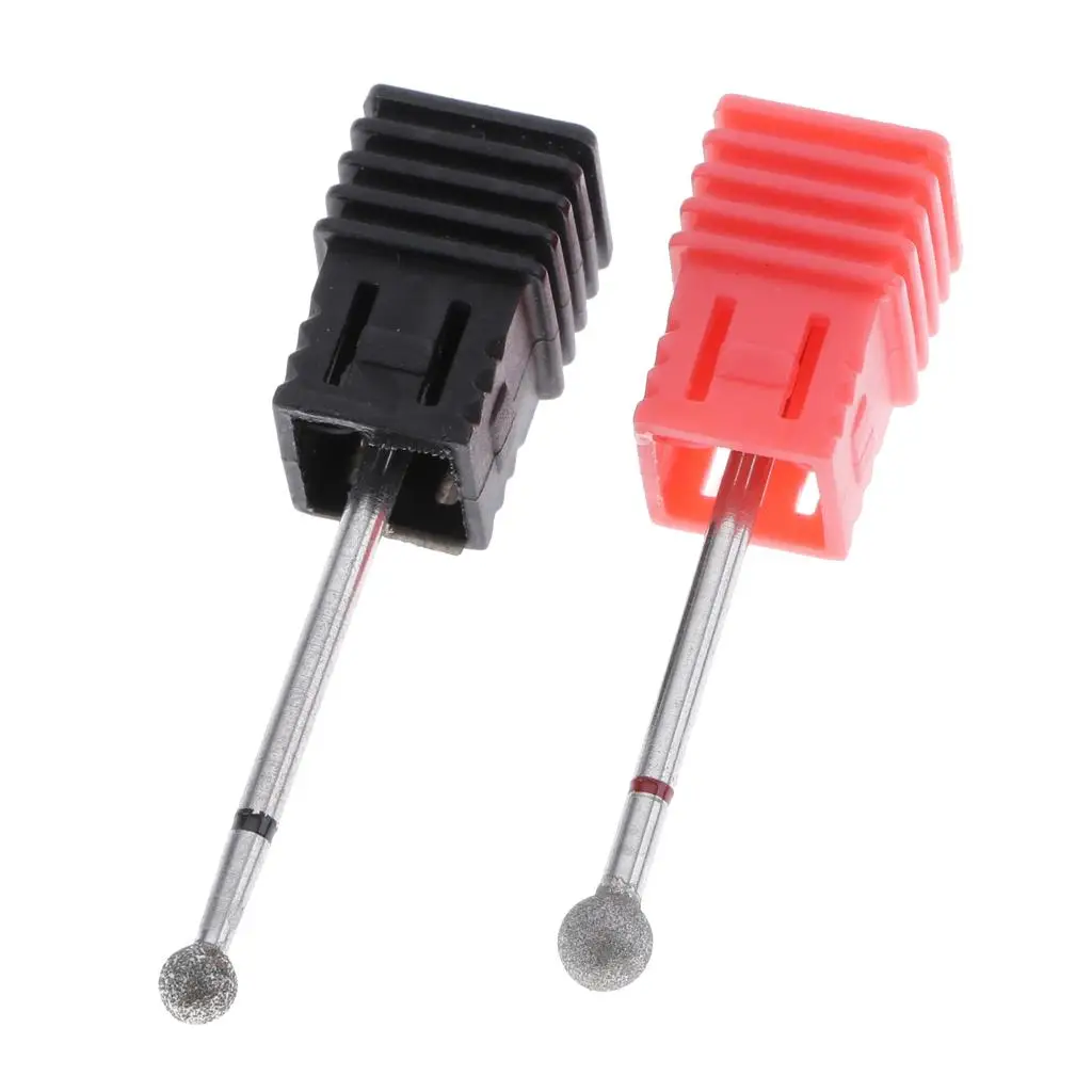 2 hardmetalen roterende braam / 32 inch (2,35 mm) schacht voor doe-het-zelf manicure pedicure