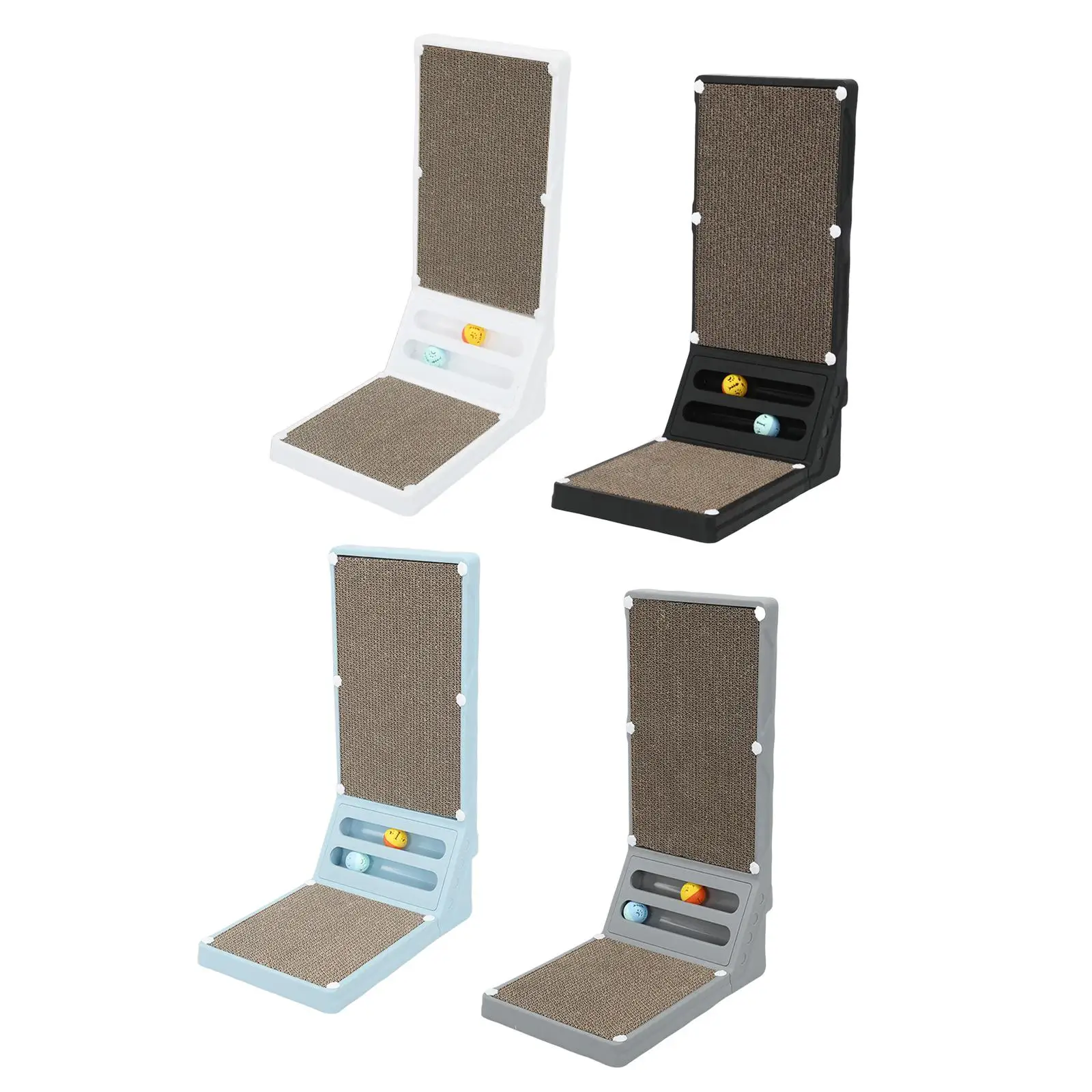 Grattoir pour chat en carton ondulé, jouets interactifs, boule, coussin pour animaux de compagnie, salon