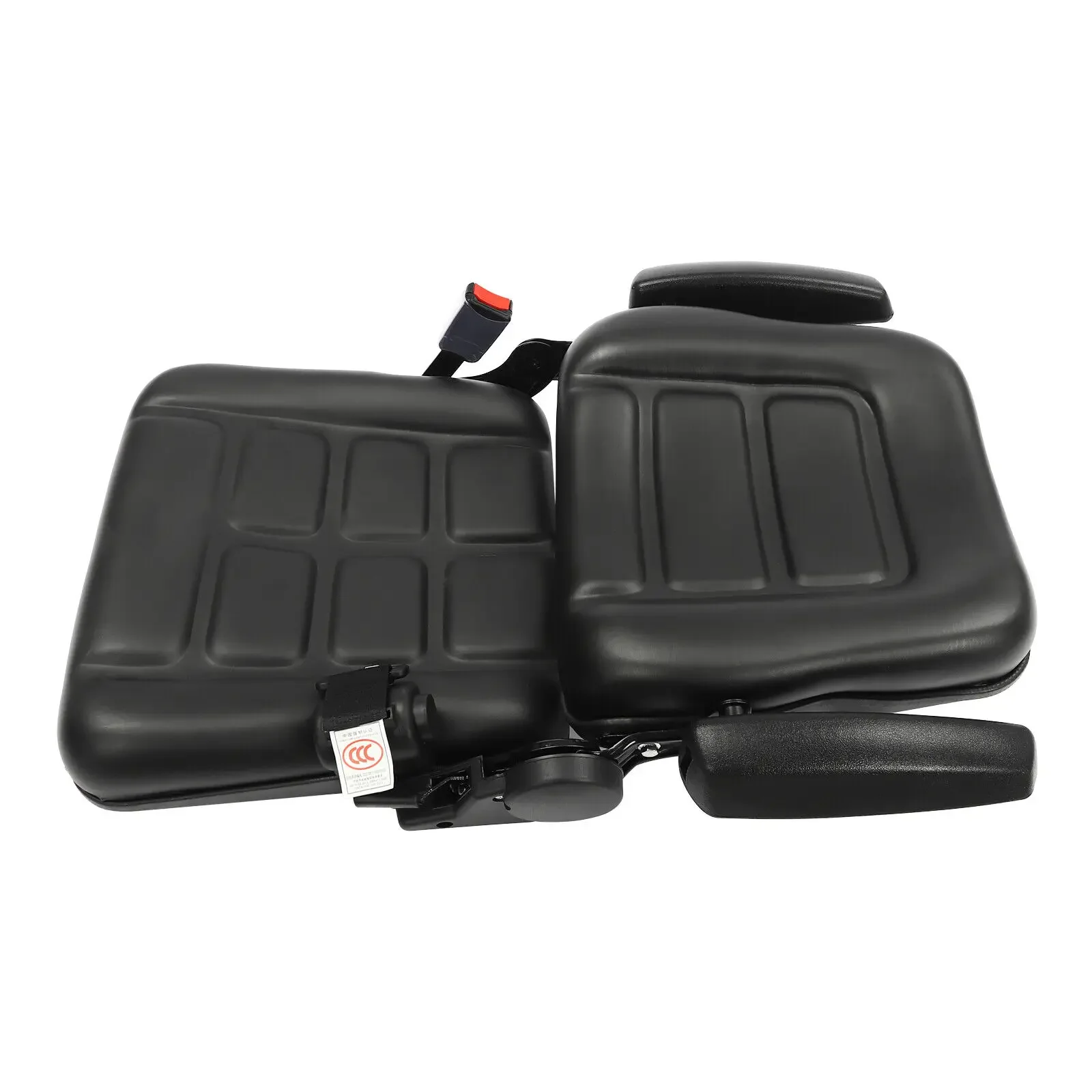 Ergonomic Tractor Seat - Auto-Locking Seatbelt System + Supportive Armrests + Force Optimization