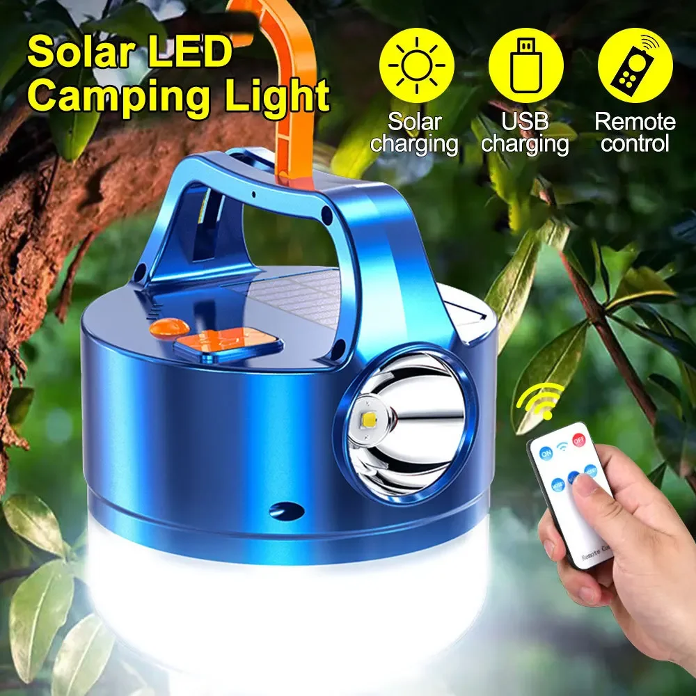 Solar Emergency Light, Portable Outdoor Camping Light, Hand-held Lamp, Ground Stall, Long Battery Life Display Lighting