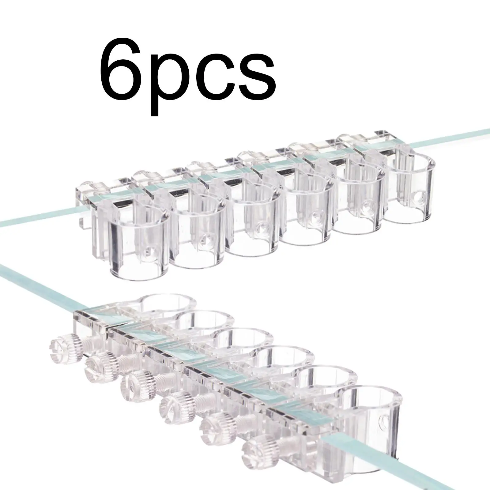 6 Pieces Aquarium Plant Holder,Hanging,Clear on Top of Tank Creative Lightweight Aquatic Plants Cup Fish Tank Plant Holder