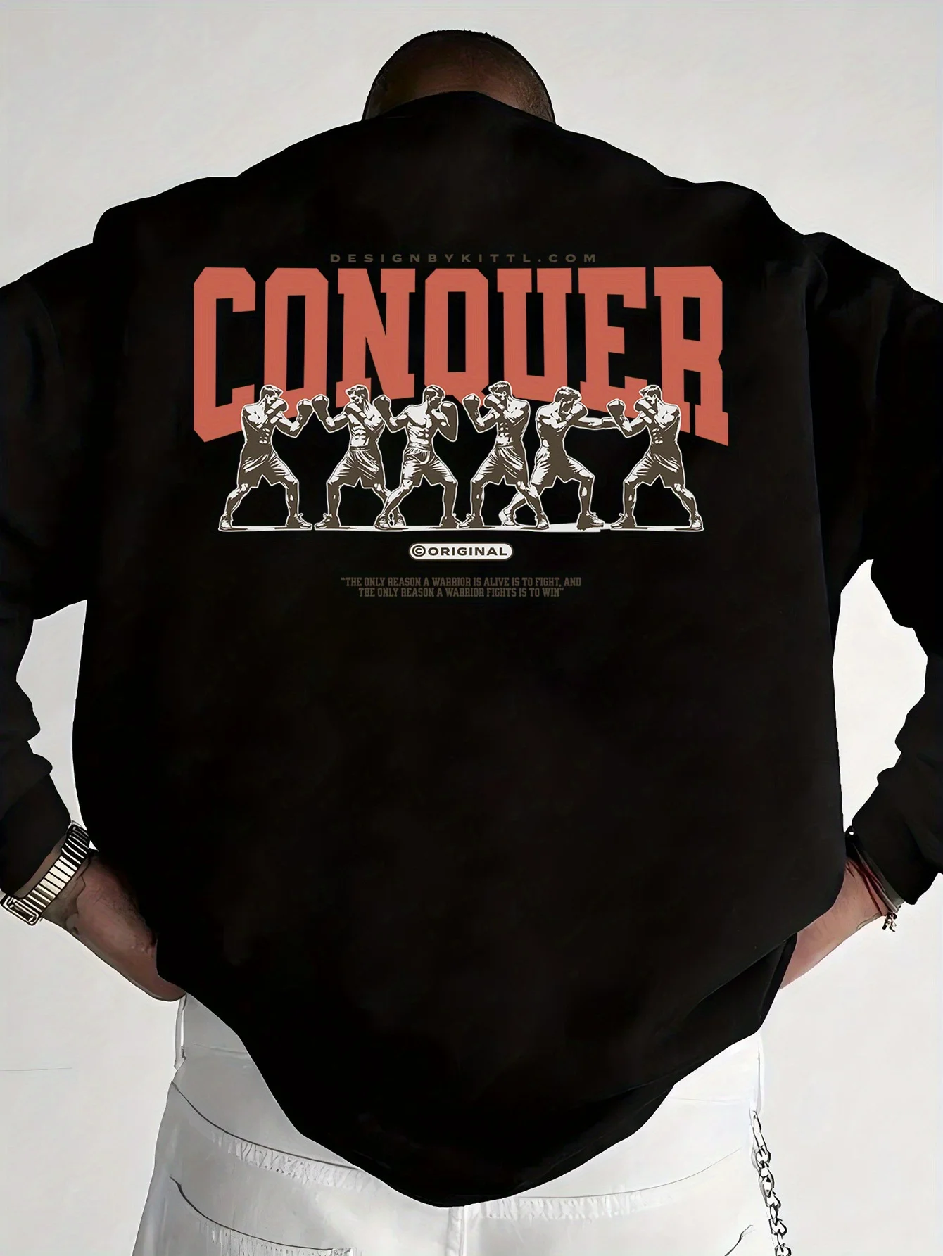 

Boxing Graphic Printing Autumn and Winter Men's and Women's Sweatshirts Casual Loose Outdoor Street Sports Training Brand