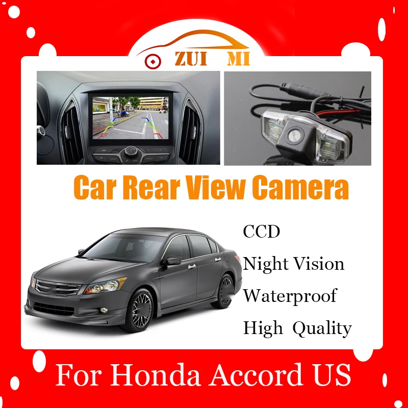 

Car Reverse Rear View Camera For Honda Accord US 2008~2012 Waterproof CCD Full HD Night Vision Backup Parking Camera
