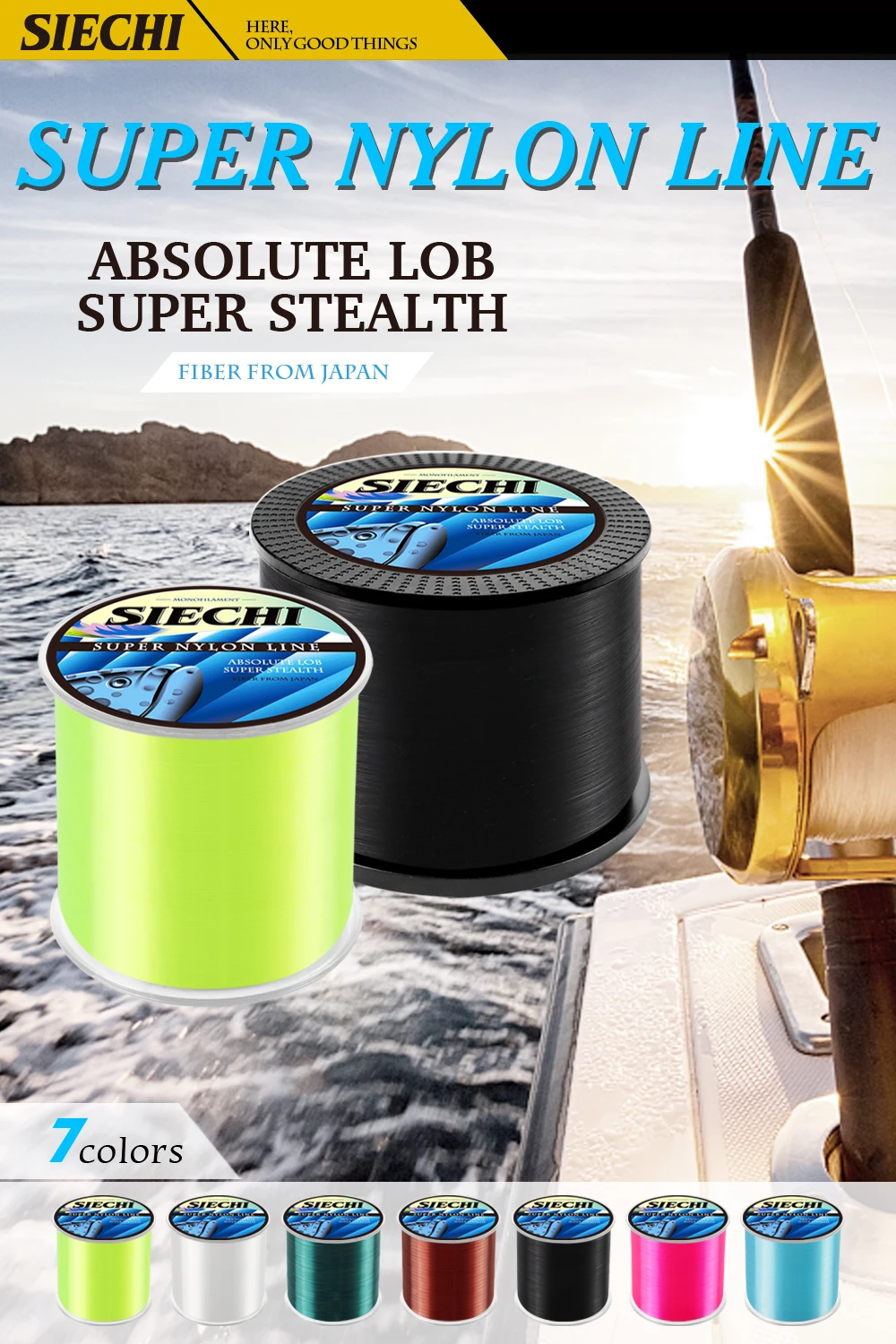 Superstarkes Nylon-Angelband 500m/1000m Langlebige Monofilament-Schnur für Süßwasser- und Salzwasserfischen – Detail 1