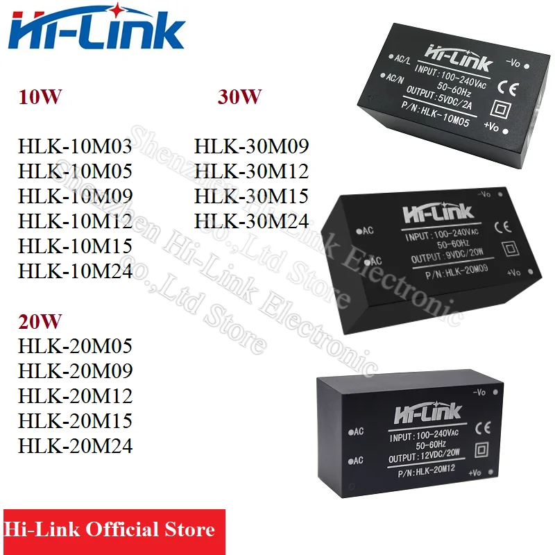 

2pcs HLK-10M05 HLK-10M03 HLK-10M09 HLK-10M15 HLK-10M24 HLK-20M05 HLK-20M12 HLK-20M15 HLK-20M24 HLK-30M09C HLK-30M12C HLK-30M15C