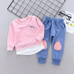 Autumn Children Boy Girl Clothes Kids Long Sleeve T-shirt Pants 2pcs Suits Kids Clothing Sets Toddler Tracksuits 1 2 3 4 5 YEARS