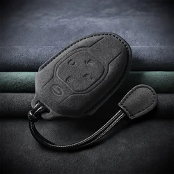 Skórzane etui na kluczyk samochodowy do Trumpchi GAC 2021 Empow J11 J12 J13 J14 J15 J16 GS Protector Fob Suede Keychain Akcesoria samochodowe