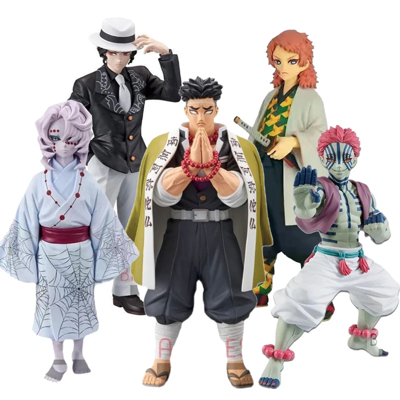 

Kimetsu No Yaiba Anime Figures 17cm Demon Slayer GK Model Muzan Akaza Gyoumei Sabito Doll Action Figures Toys for Kids Children