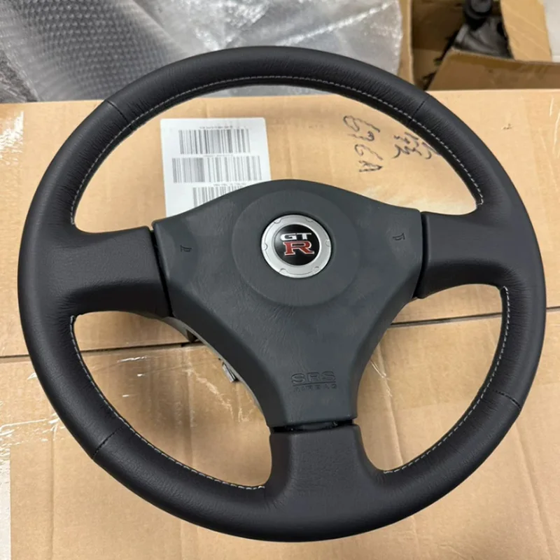 Custom Style Soft Suede Hand Stitched Non-slip Car Steering Wheel Cover for Nissan 200SX S15 Skyline GT-R R34 Car Accessory