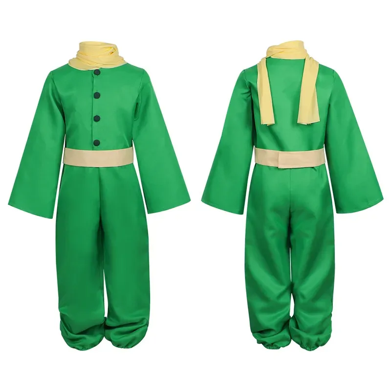 Halloween The Little Sweety Rose Cosplay Green Bodysuit Suit Le Petit Prince Kostum Panggung Anak Laki-laki Perempuan Hadiah Pesta Ulang Tahun Ir;l5
