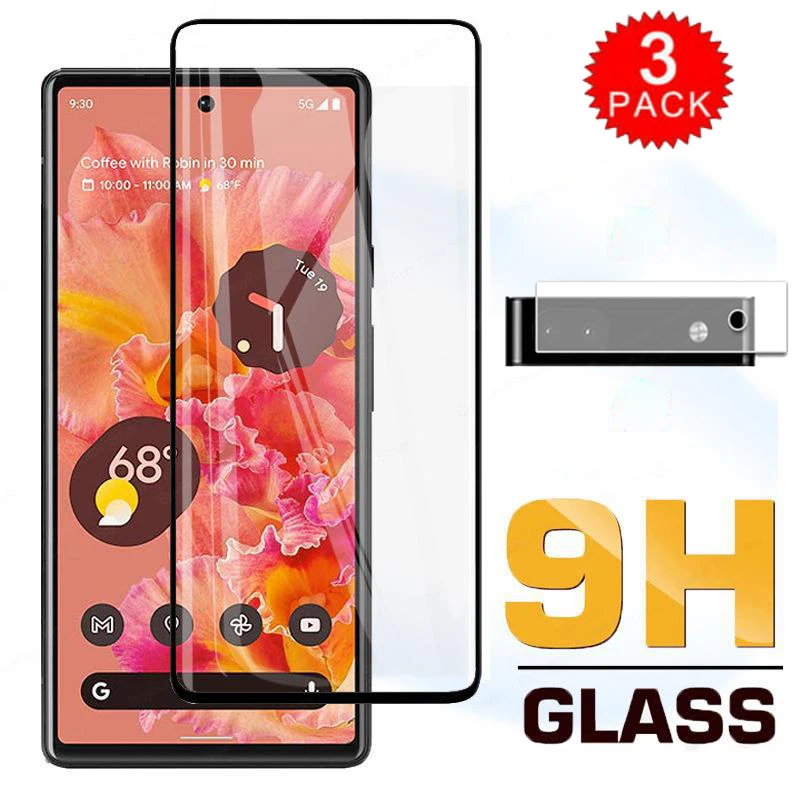 Screen Protector for Google Pixel 7 7Pro 5G Pixel 6 6Pro 6A Tempered Glass Anti-Scratch Screen Protective Glass Pixel 6A Pixel 7