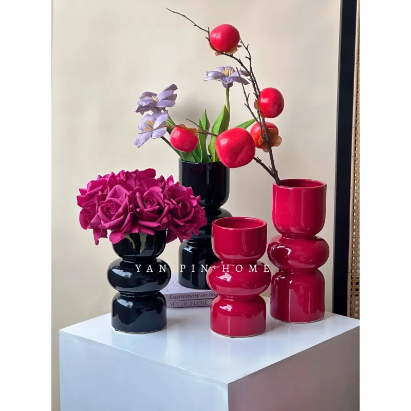 

Простая цветочная композиция для гостиной, обеденный стол, подкачка воды, цветы, средневековая цветочная посуда, украшение комнаты