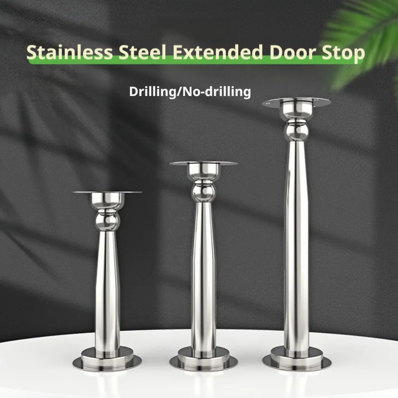 Magnetic Door Stopper, Premium Stainless Steel Heavy Duty Strong Wall Mount Door Holder for Bedroom Interior & Home Daily Use