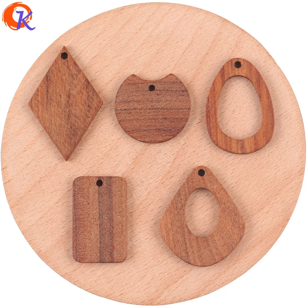 

Cordial Design 50Pcs Charms/DIY Making/Hand Made/Natural Wood/Geometry Shape/Jewelry Accessories/Earring Findings/Pendant