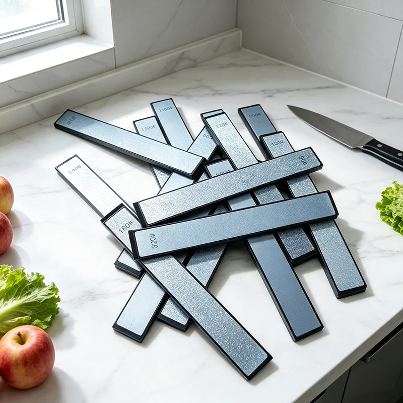 Diamond Stone Bar fixed angle whetstone knife grinder strip 3-6pcs fit Ruixin RX009 kitchen sharpening system